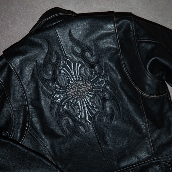 Vintage REAL Leather Motorcycle Jacket and Chaps - Picture 4 of 6